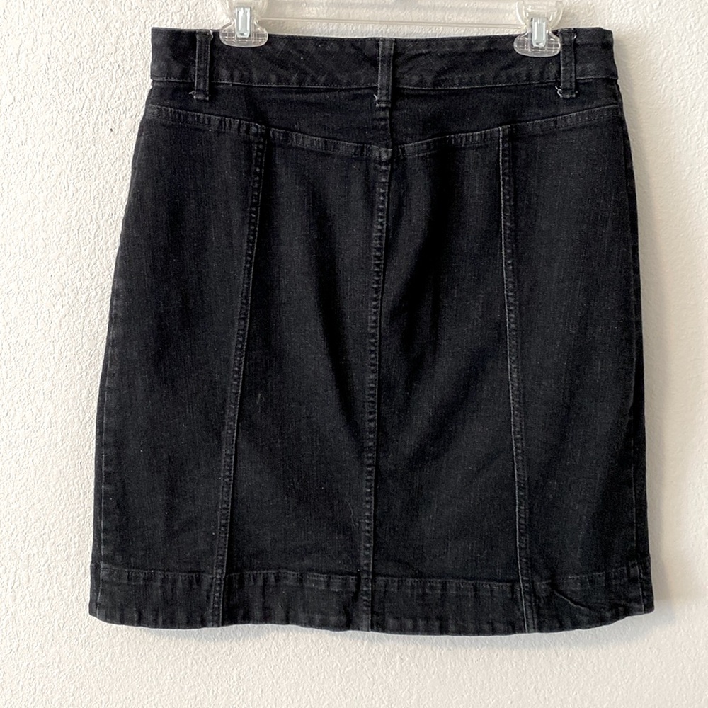 Chaps Denim Skirt Black Size 12 - Picture 2 of 5